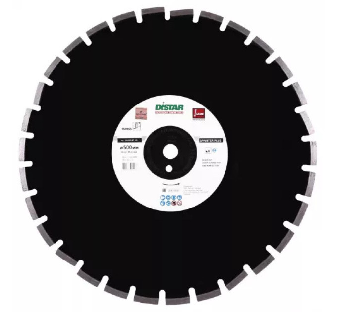 Диск алмазний DI-STAR Sprinter Plus 500*3,8*8*25,4